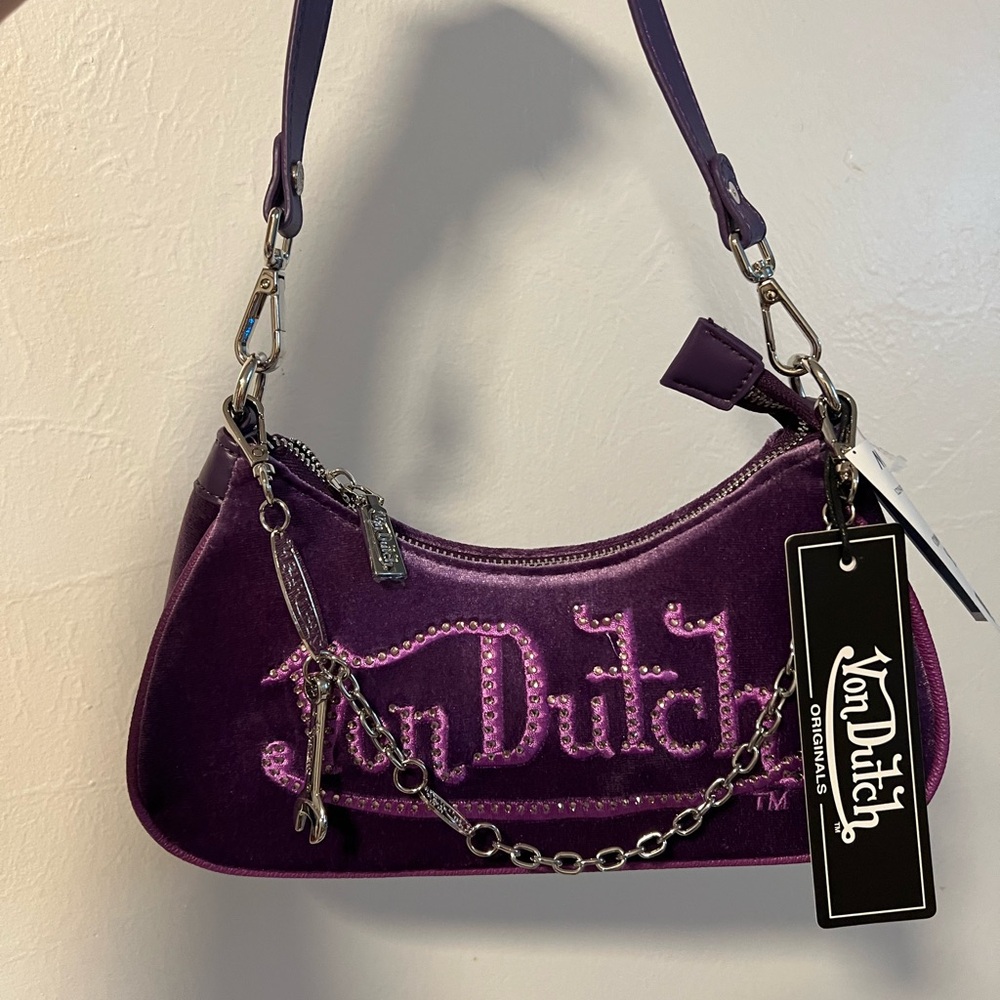 Von Dutch Purple Shoulder Bag